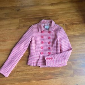 FABULOUS Pink Houndstooth Abercrombie Jacket